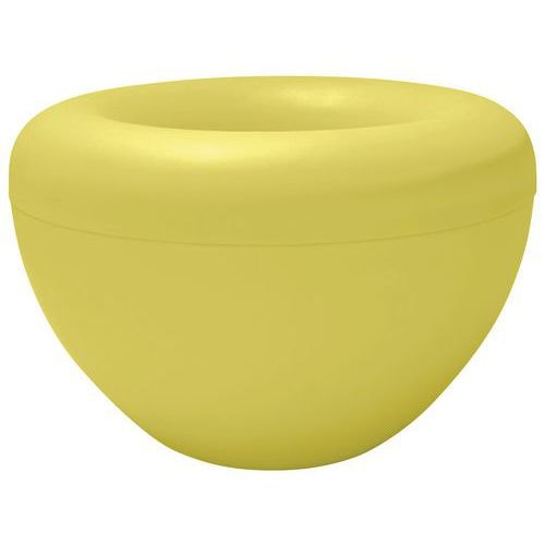2 jardinières intérieures Scoop avec pots - jaune clair - Image principale