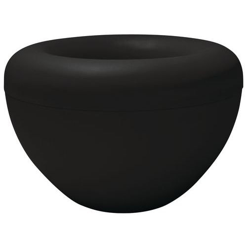 2 jardinières intérieures Scoop avec pots - gris anthracite - Image principale