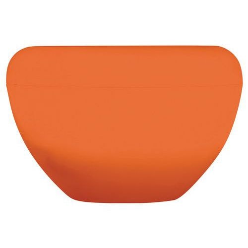 2 jardinières extérieures Scoop light - orange - Image principale