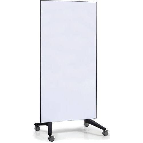 Tableau en verre mobile 90x175cm blanc Verre de sécurité - Image principale