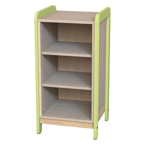Meuble 1 colonne 3 niches Lili hauteur 98 cm coloris vert - Image principale