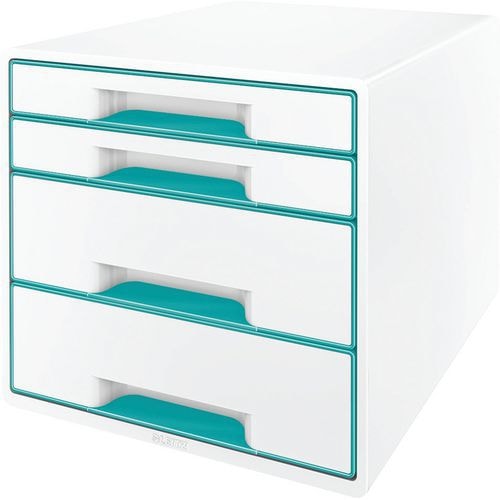 Bloc de classement Leitz WOW, 4 tiroirs Menthe - Image principale