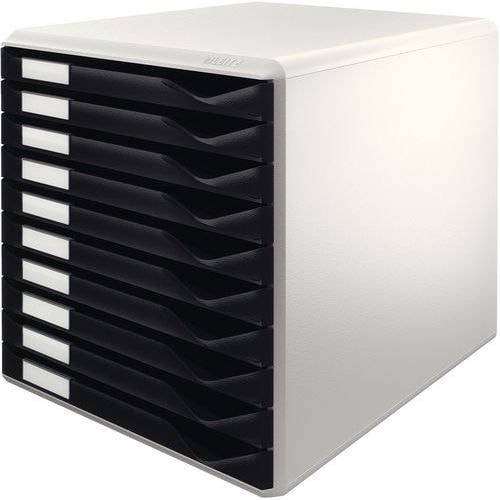 Bloc de classement Gris clair Leitz 10 tiroirs Noir - Image principale