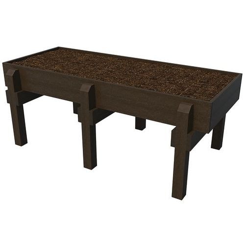 Jardin surélevé 6 pieds 240 x 110 cm - marron - Image principale