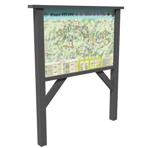Panneau d'information 180x240 cm - gris - Image principale