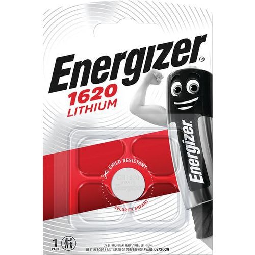 Pile lithium pour calculatrices, montres et multifonctions - CR1620 - Energizer - Image principale