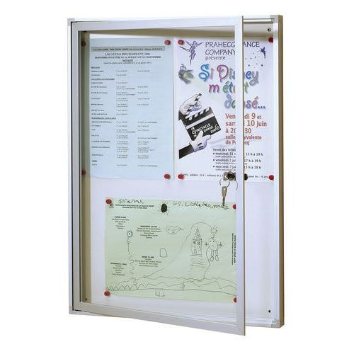 Vitrine intérieure fond tôle laquée Standing Planorga - Image principale