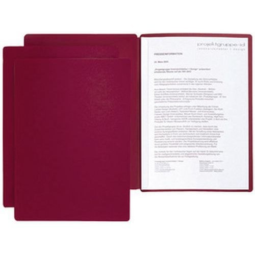 Lot de 6 Chemise de présentation / candidature "Star", A4,rouge - Image principale