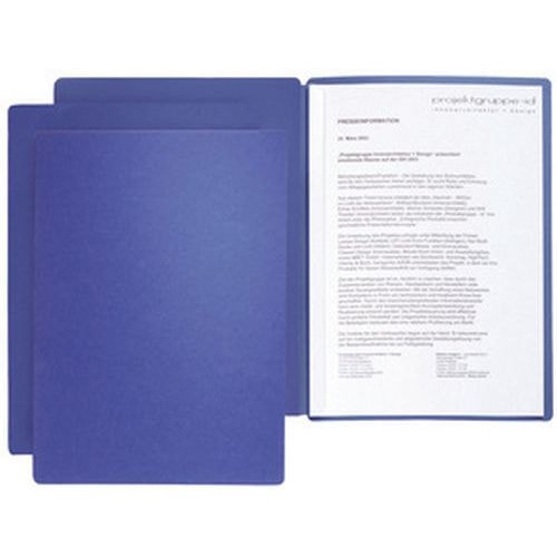 Lot de 6 Chemise de présentation / candidature "Star", A4, bleu - Image principale