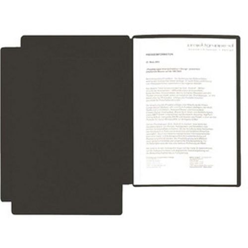 Lot de 6 Chemise de présentation / candidature "Star", A4, noir - Image principale