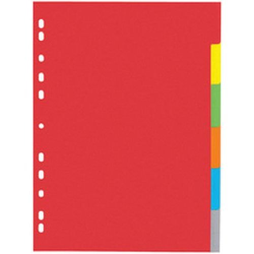 Set de 12 Intercalaire carton, A4, 6 touches, 6 couleurs - Image principale