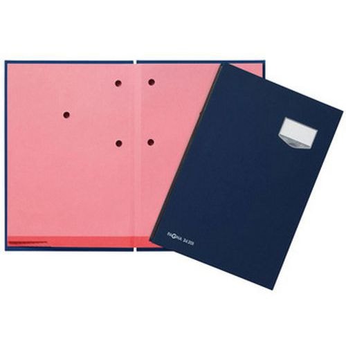 Lot de 6 Parapheur "DE LUXE", A4, 20 compartiments, bleu - Image principale