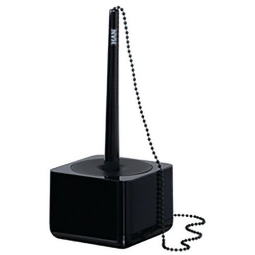 Stylo-bille sur socle i-Line, plastique, noir - Image principale
