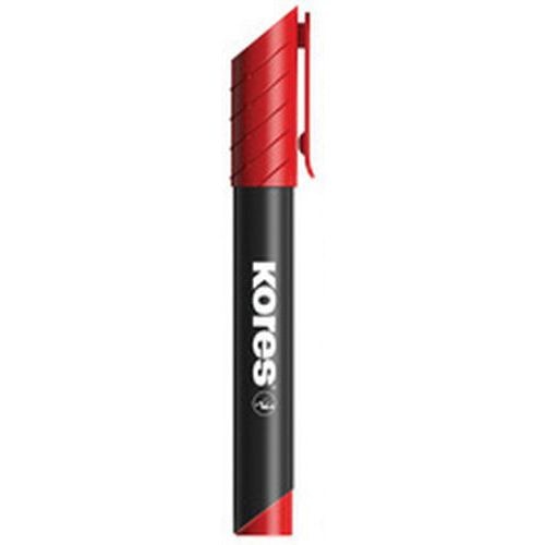Lot de 12 Marqueur permanent "K MARKER", pointe biseautée, rouge - Image principale