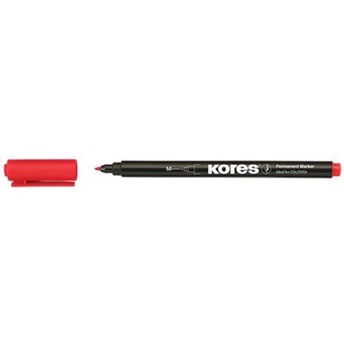 Lot de 12 Marqueur permanent "K MARKER FINE", M, rouge - Image principale
