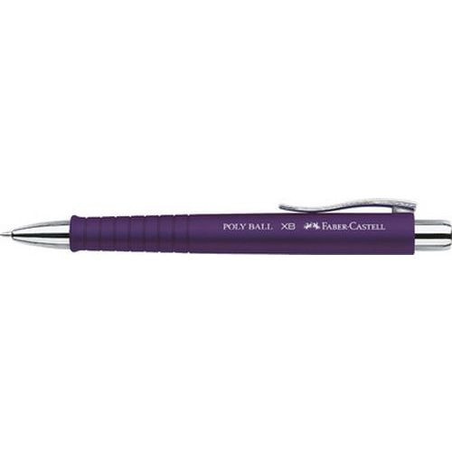 Lot de 6 Stylo à bille rétractable POLY BALL XB, prune - Image principale