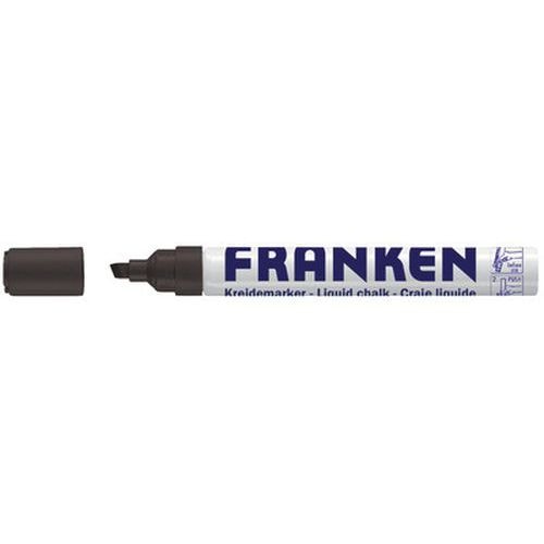 Lot de 6 Craie liquide, largeur de tracé: 2-5 mm, noir - Image principale