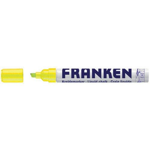 Lot de 6 Craie liquide, largeur de tracé: 2-5 mm, jaune - Image principale
