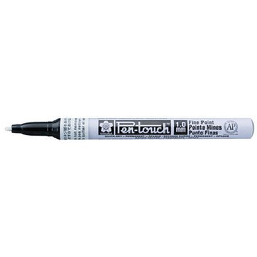 Lot de 6 Marqueur permanent Pen-Touch Fin, blanc - Image principale