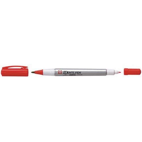 Lot de 6 Marqueur permanent Identi Pen, rouge - Image principale