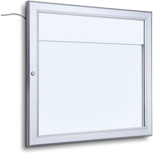 Vitrine verrouillable Led pour 2 menu A4 2 serrures - Image principale