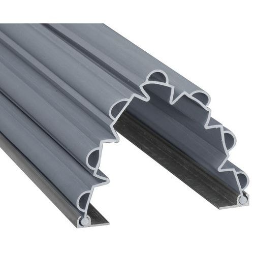 Anti-pince doigts Garomin angle jusqu'à 90° - 1,40 m + rails - gris - Image principale