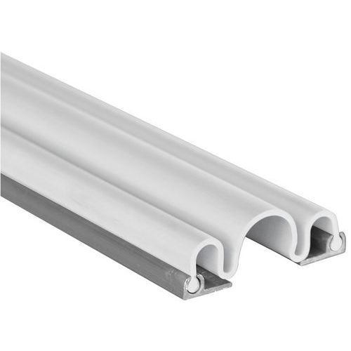 Anti-pince doigts Garomin côté paumelles - 1,40 m + rails - blanc - Image principale