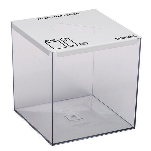 Collecteur de piles à poser Pileo 7L Blanc 9016 - Image principale