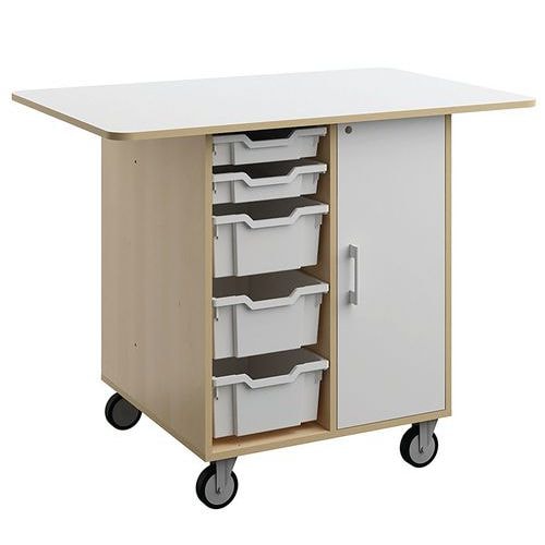 Ilot Wallis 120x80 cm mélaminé LudiKid mobile - Manutan Expert - Image principale