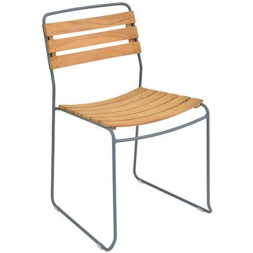 Chaise teck Surprising Gris orage - Image principale