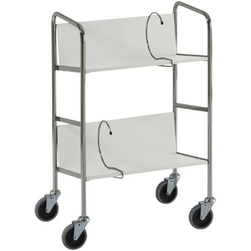 Chariot à classeurs - 2 plateaux - Capacité 75 kg - Image principale