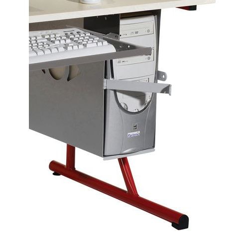 Support unité centrale en tôle pour table Fougères prof. 60 cm, avec fermeture - Image principale