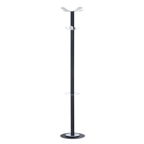 Portemanteau/parapluie Easy 8 patères- acier Anthracite/Blanc - Image principale