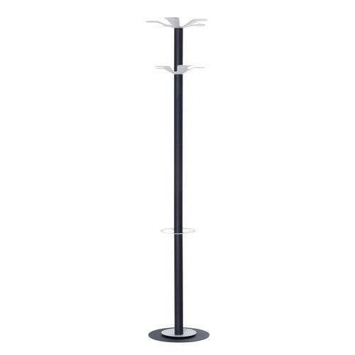 Portemanteau/parapluie Easy 10 patères- acier Anthracite/Blanc - Image principale