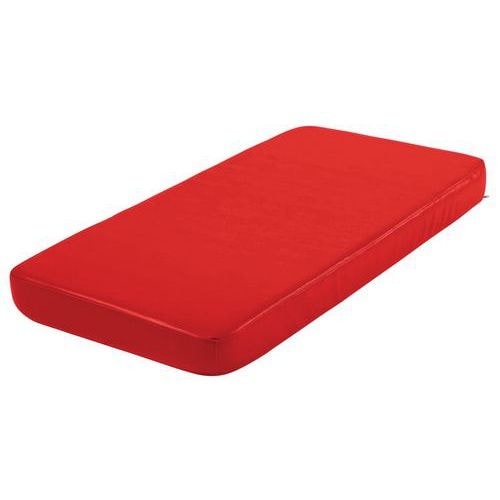 Coussin matelas 60 x 120 cm, coloris rouge - Image principale