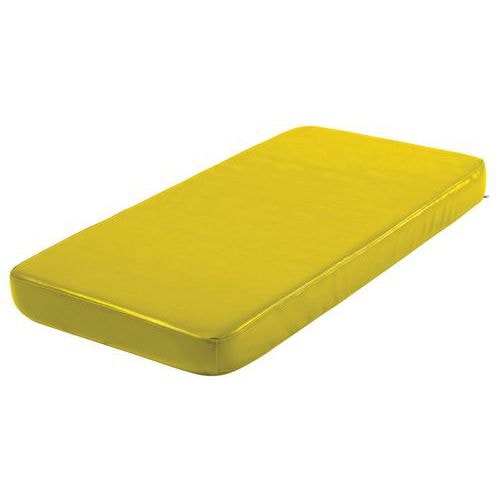 Coussin matelas 60 x 120 cm, coloris jaune - Image principale