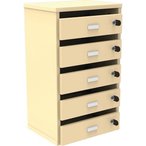 Meuble Octet courrier avec portes boites aux lettres Beige - Manutan Expert - Image principale