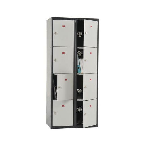 Armoire vestiaire multicasiers non visitables 8 casiers - Image principale