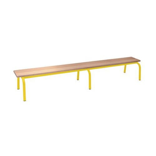 Banc maternelle sans dossier longueur 200 cm - Image principale