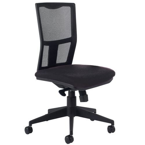 Chaise de bureau Ritz contact synchrone dossier résille coloris noir - Image principale