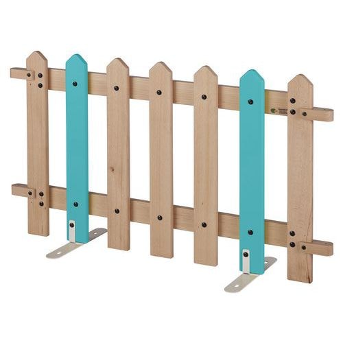 Barrière 7 lattes support montant coloris bleu turquoise - Image principale