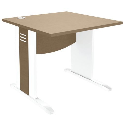 Bureaux droit pieds L bois Quatuor - Manutan Expert - Image principale