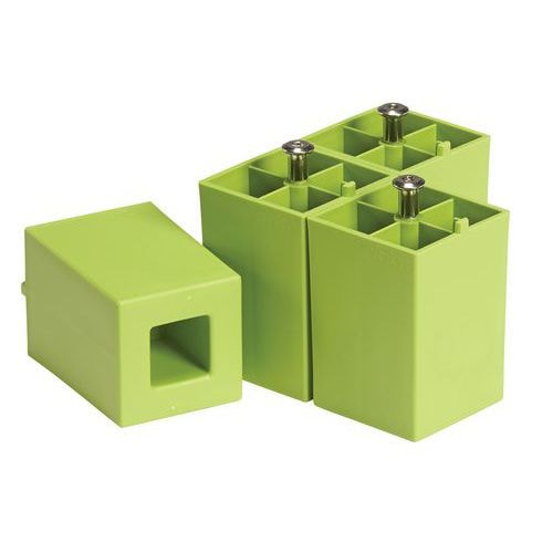 Kit de 4 pieds pour meuble Confetti - coloris vert - Image principale
