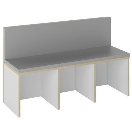 Banquette droite Filos assise mousse grise - Image principale