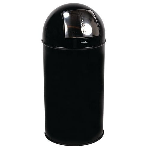 Poubelle à clapet poussoir - 40 L - Manutan - Image principale
