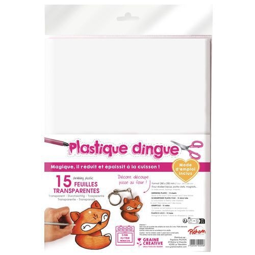 Feuille plastique dingue transparentes 20 x 26 cm (Pochette de 15) - Image principale
