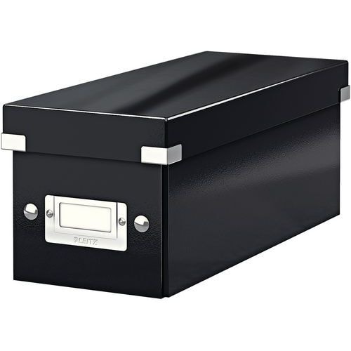 Lot de 6 Boîte de rangement Leitz Click & Store, format CD Noir - Image principale