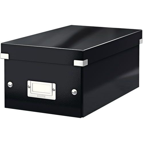 Lot de 6 Boîte de rangement Leitz Click & Store, format DVD Noir - Image principale
