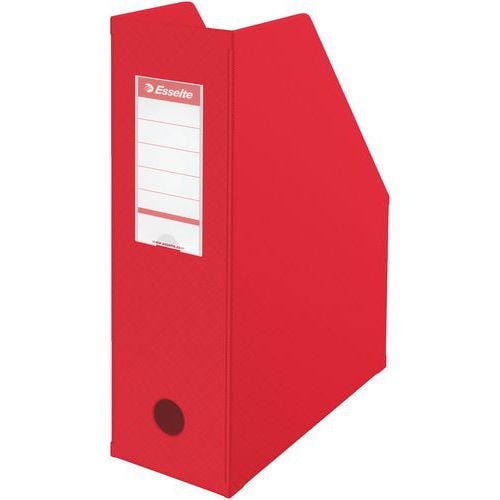 Lot de 10 Porte-revues Esselte, PVC, A4/100 mm VIVIDA rouge - Image principale