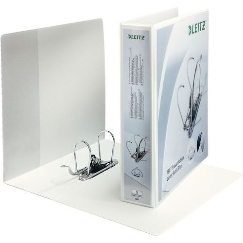 Lot de 10 Classeur à levier personnalisable 180° A4+ PP 80 mm Blanc - Image principale
